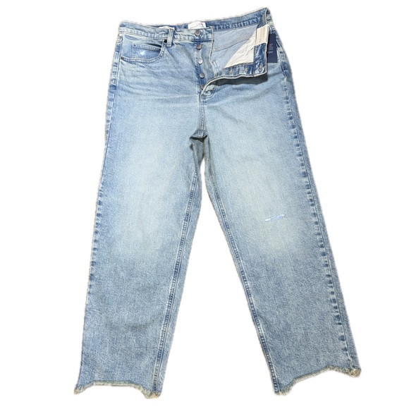 👖🛹 UNIVERSAL THREAD NWT Highest Straight Ankle Jeans | Raw Hem | Streetwear | 12 - Picture 2 of 7